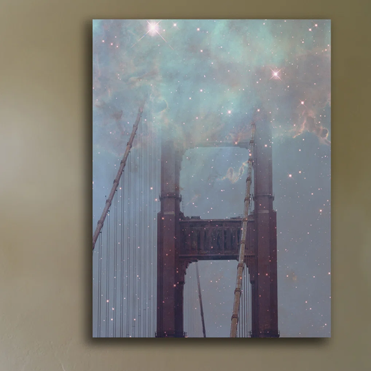 Starry SF by Ashley Davis - Wrapped Canvas Graphic Art Print