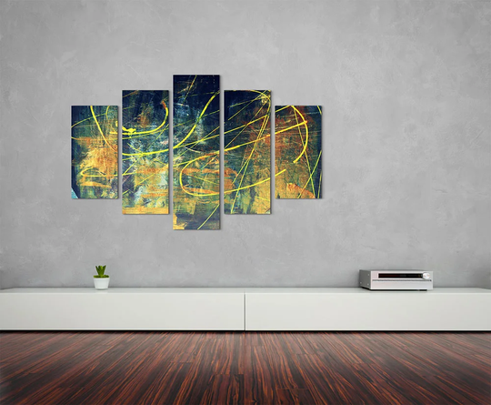 Enigma Abstract 946 Graphic Art Print Multi-Piece Image on Canvas