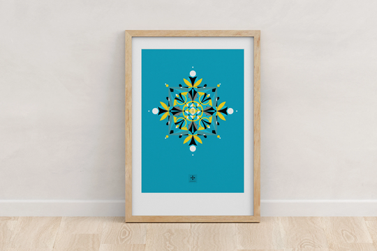 Flower On Enhanced Matter Paper Poster