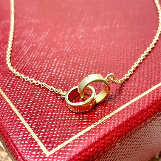 Infinity Good Vibe Necklace No Coloration Stunning Trendy Must Have Fashionable Unique 14K Gold Vermeil Stackable Hot Endless