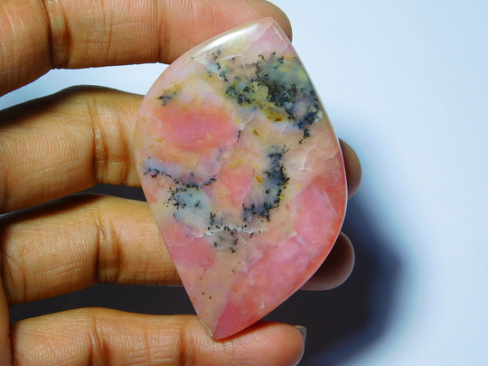 Natural Pink Opal Gemstone Gorgeous Cabochon Excellent Quality Loose Stone 112Cts.(61x37mm