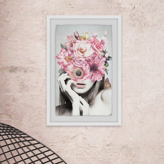 Pink Floral Beauty by Julia Posokhova - Picture Frame Graphic Art Print on Paper