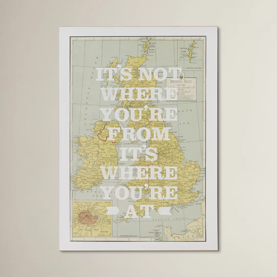 British Map Graphic Art