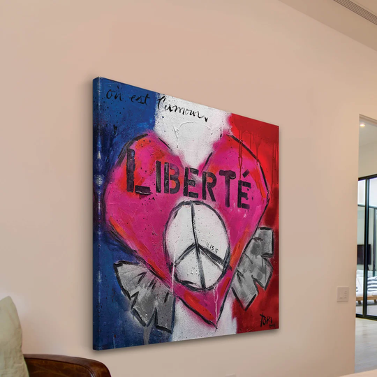 Liberté by Tori Campisi - Wrapped Canvas Graphic Art Print
