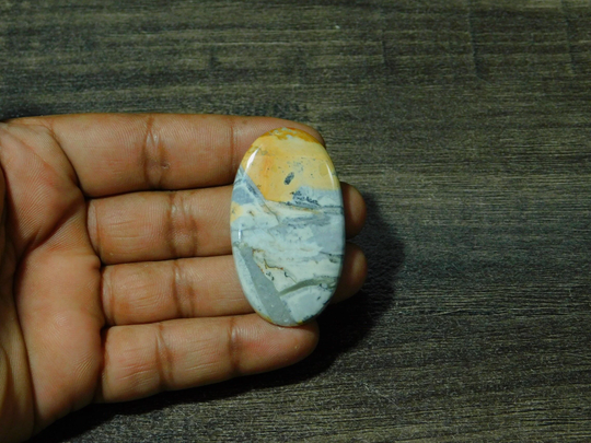 Aaa+ natural Maligano Jasper Cabochon Top Quality Handcraft Gemstone Semi Loose Stone Making For Jewelry 84 Ct 51 X30 Mm #51