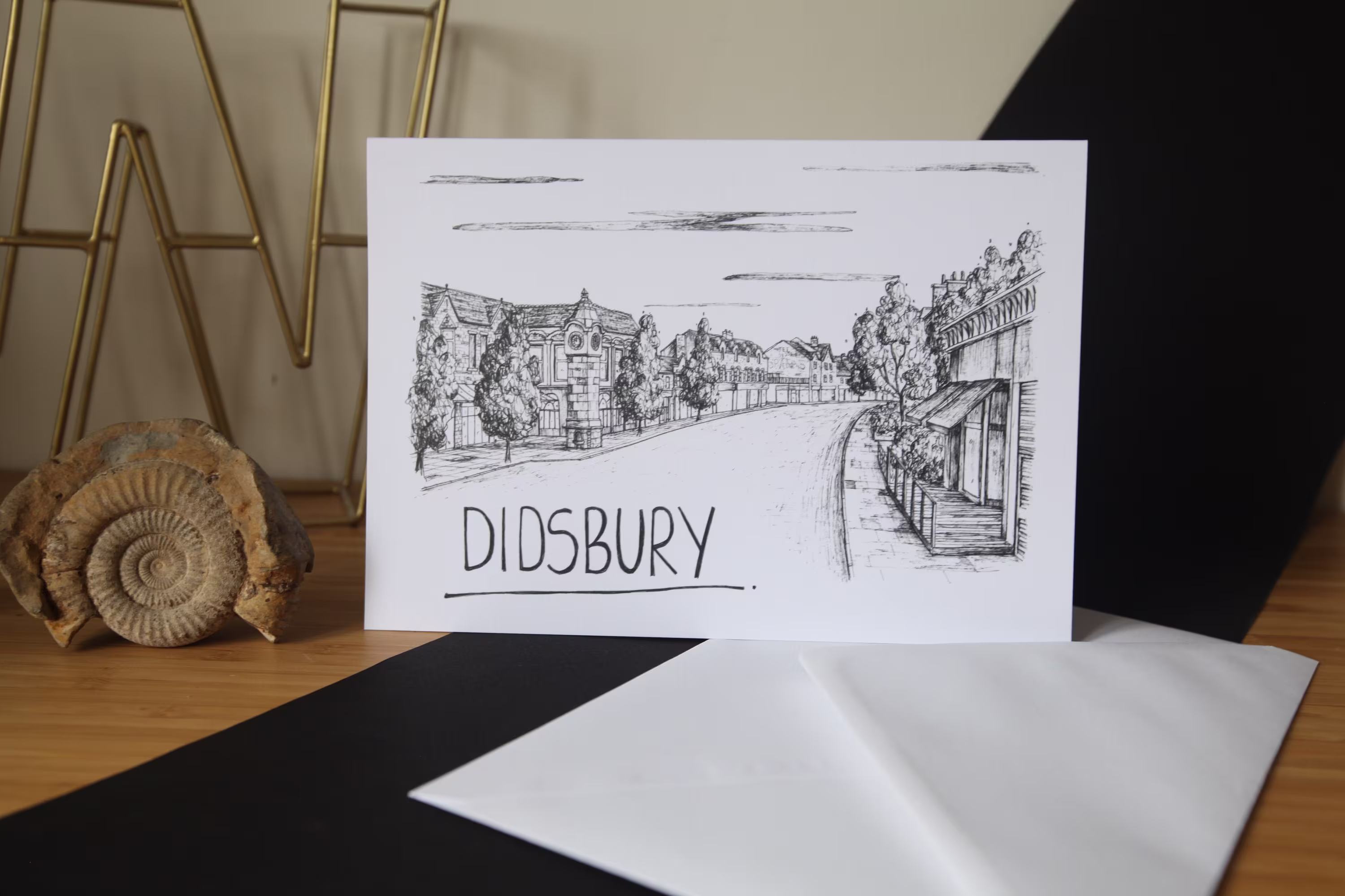 Didsbury Skyline Greetings Card