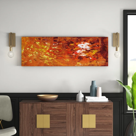 Enigma Panorama Abstract 851 Graphic Art Print on Canvas