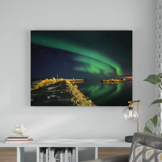 Northern Lights III in Yukon Framed Graphic Art