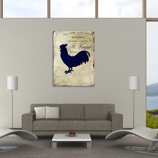 Rooster Silhouette 2 by Kimberly Allen - Wrapped Canvas Graphic Art Print