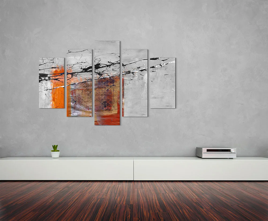 Enigma Abstract 505 Graphic Art Print Multi-Piece Image on Canvas