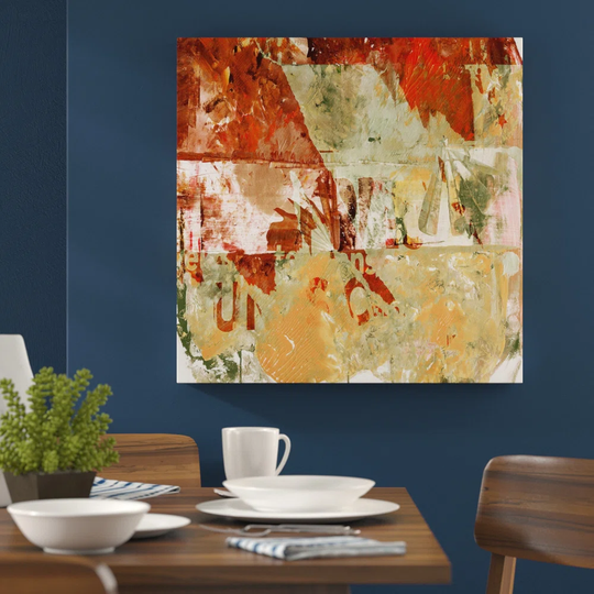 Abstract 920 Graphic Art Print on Canvas