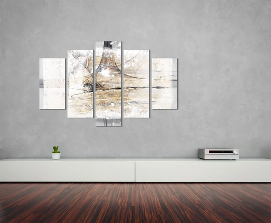 Abstract Sculpture 1298 Multi-Piece Image Graphic Art Print on Wrapped Canvas