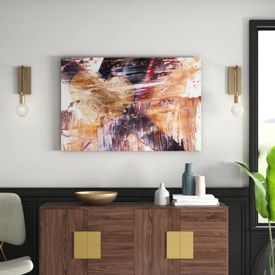 Enigma Abstract 545 Graphic Art Print on Canvas