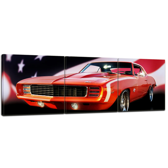 Chevrolet Camaro 3-Piece Graphic Art on Canvas Set