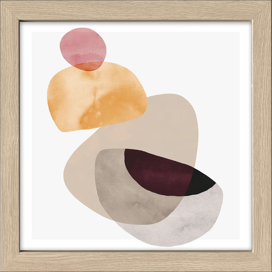 Abstract Shapes IV Framed Graphic Art Print Poster