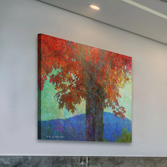 Brilliant Fall Maple Ii by Chris Vest - Wrapped Canvas Graphic Art Print