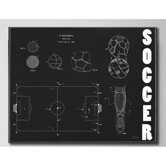Soccer by Tina Carlson - Wrapped Canvas Graphic Art Print