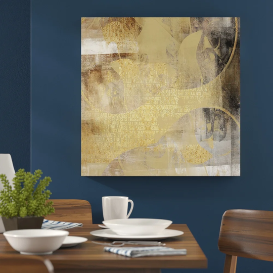 Abstract 413 Graphic Art Print on Canvas