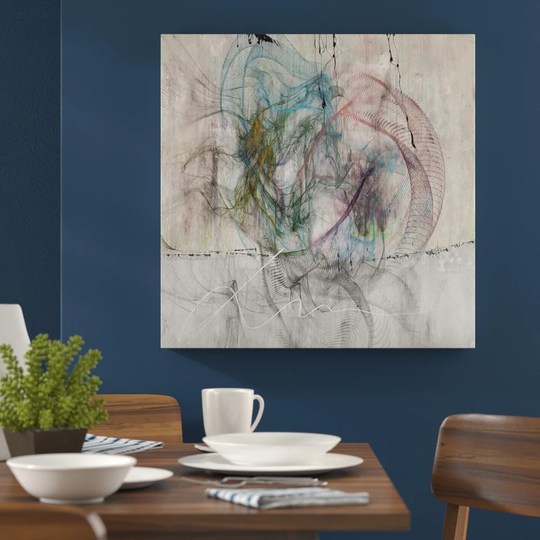 Abstract 1321 Graphic Art Print On Canvas