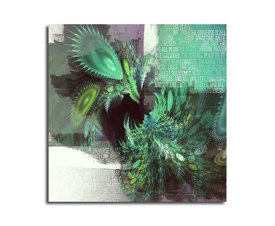 Enigma 478 Abstract Graphic Art Print on Canvas