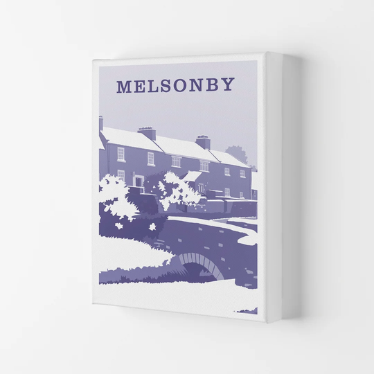 Melsonby (Snow) Portrait by Richard O'Neill - Graphic Art