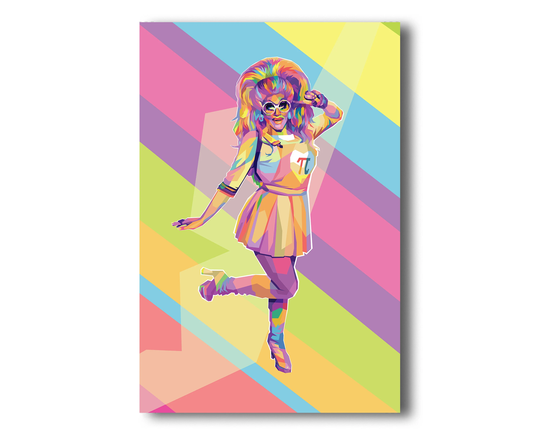 Rupauls Drag Race | Trixie Mattel Professional Wpap Style Wall Art Print Queen