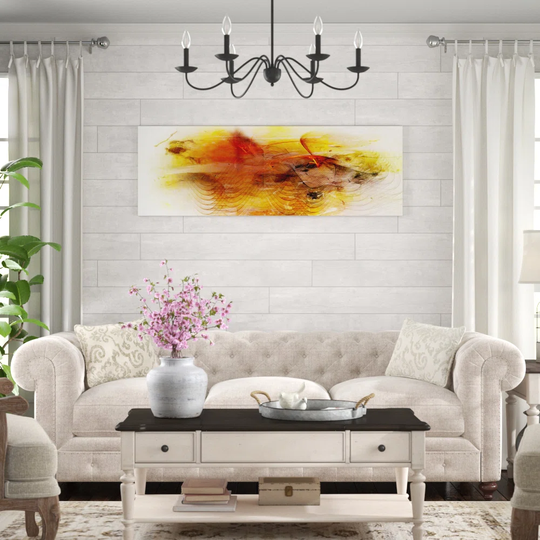Enigma Panorama Abstract 097 Graphic Art Print on Canvas