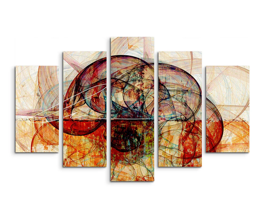 Enigma Sculpture Abstract 1218 Graphic Art Print Multi-Piece Image on Canvas