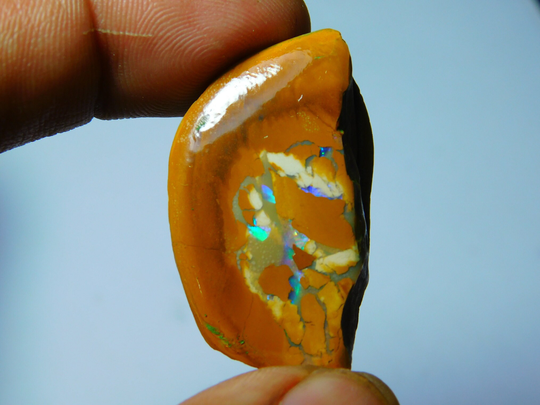 Natural Boulder Opal Gemstone Gorgeous Cabochon Excellent Quality Loose Stone 58Cts.(36x20mm