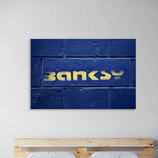 Banksy Tag by Banksy - Wrapped Canvas Graphic Art Print