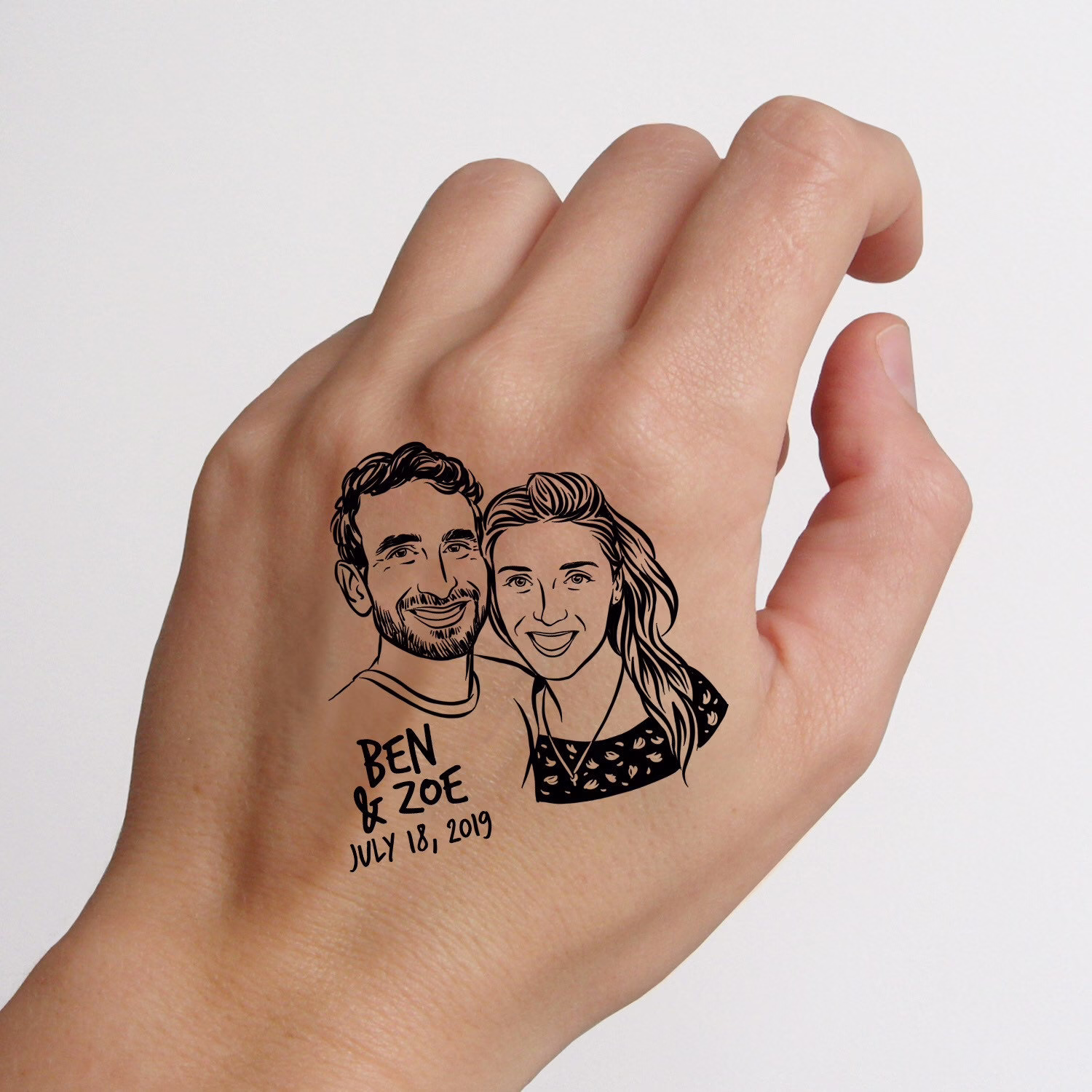 Personalize Gift Wedding Tattoo Favor For Guest