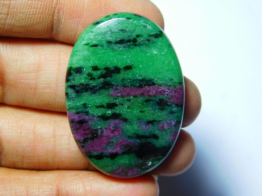 Natural Ruby Zoisite Cabcohons Top Quality Gemstone Handmade Loose Stone 56Cts.(37x26mm