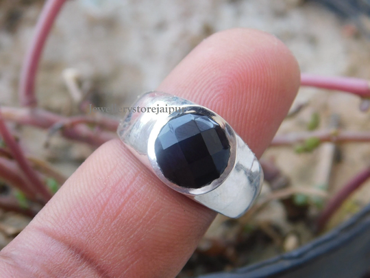 Men's Ringblack Onyx Ring 925 Sterling Silver Handmade Ring Black Onyx Gemstone Ringmen Jewelryvintage Ringgift For Father's Day