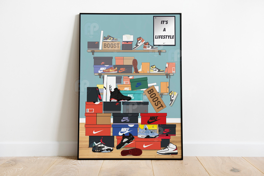 Nike Air Sneaker Box Poster Print - A2, A3, A4