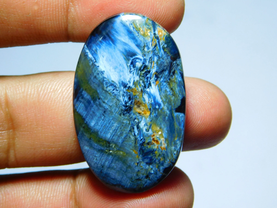 Aaa Rare Pietersite Gemstone, Natural Cabochon, Top Quality Loose Stone 42Cts.(38x24mm