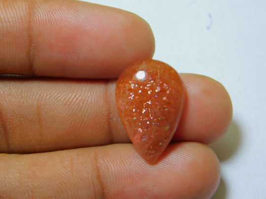 Amazing Natural Orange Sunstone Cabochon, Top Grade Gemstone Loose Gemstone, Semi Precious Jewelry 11 Ct #2247