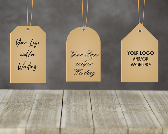 Hang Tags-Your Logo And/Or Wording, Various Sizes & Styles