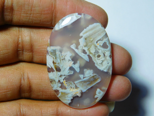 Stick Agate Cabochon Gemstone Very Gorgeous & Natural Handmade Loose Stone 46Cts.(42x29mm