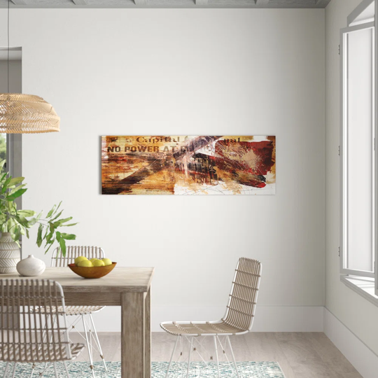 Enigma Panorama Abstract 578 Graphic Art Print on Canvas
