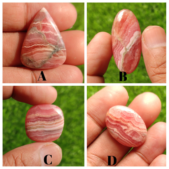 Natural Rhodochrosite Cabs, Free Form Cabochon, Mix Shape Cabochon For Necklace Wire Wrapped Making Jewelry, Flat Loose Stone