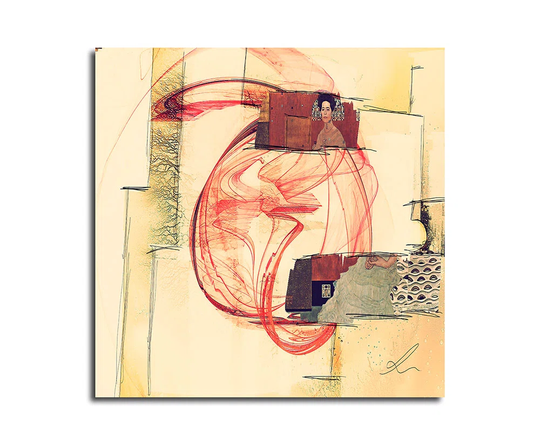 Enigma Abstract 295 Graphic Art Print on Canvas