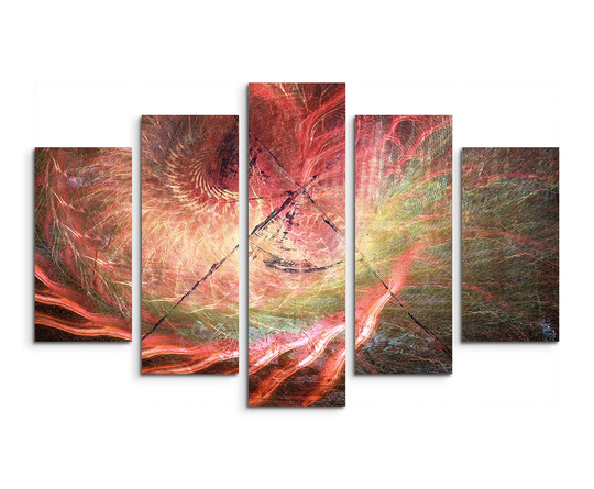 Enigma Sculpture Abstract 1240 Graphic Art Print Multi-Piece Image on Canvas