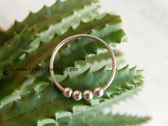 Fidget Anxiety Ring, Bead Ring, Sterling Silver, Fidget Ring, Anxiety Sliding Bead Ring 925 Sterling Silver