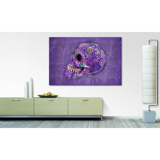 'Violet Death' - Wrapped Canvas Graphic Art