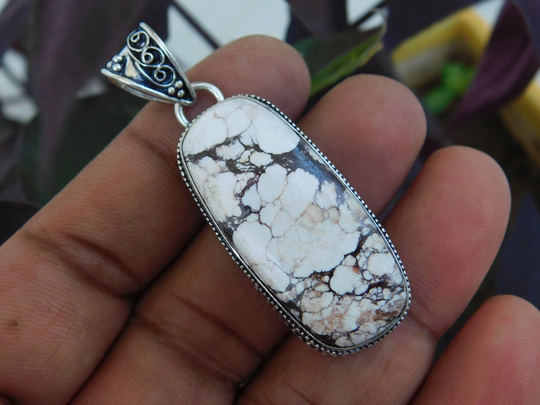 Wild Horse Magnesite Sterling Silver Pendantwild Horse Turquoise Pendantamerican Wild Jewelrygift For Womenmagnesite Jewelrynj157