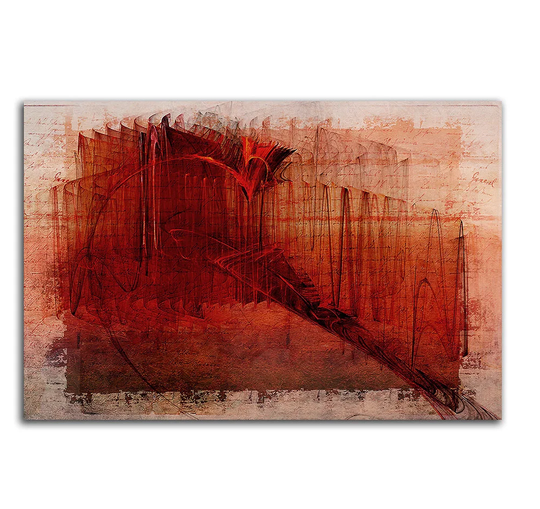 Enigma Abstract 079 Graphic Art Print on Canvas