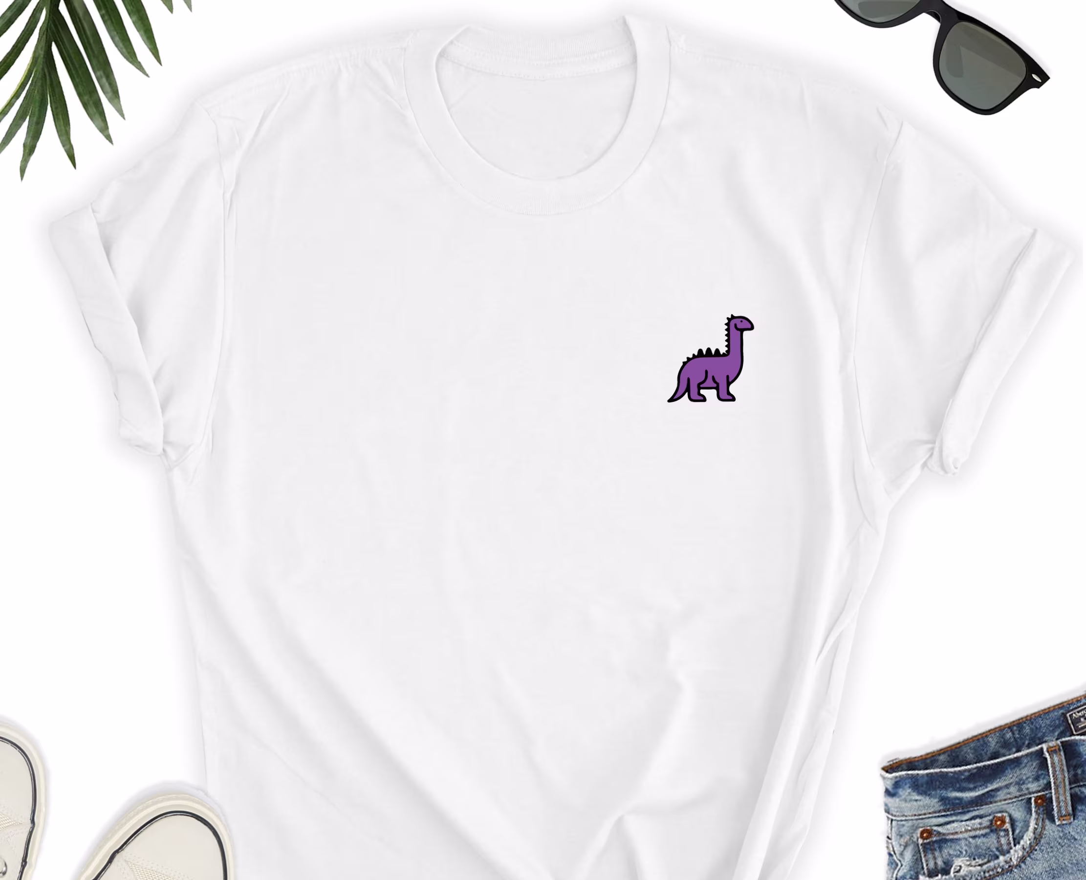 Dinosaur Cute T-Shirt/Lover Gift Festival Shirt Icon Tee Summer Day Tees Brontosaurus Unisex