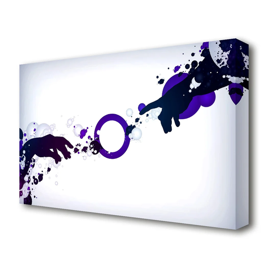 'God is Graphic Designer' - Wrapped Canvas Graphic Art Print
