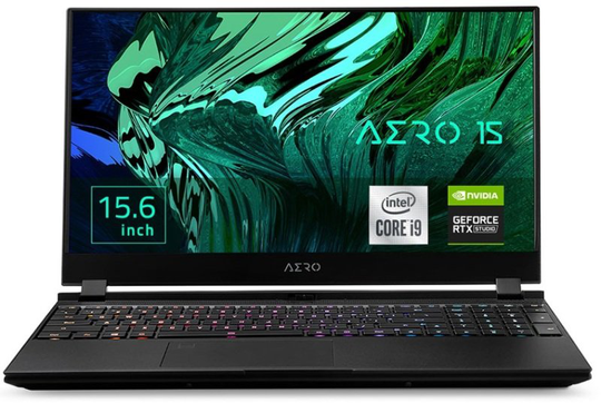Gigabyte Aero 15 Oled Intel Core i9-11980HK 32GB DDR4, 1TB + 512GB PCIe Ssd, Nvidia GeForce Rtx 3080 16GB, 15.6" 4K Oled, Windows 10 Pro Gaming L