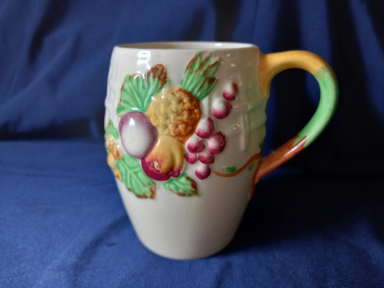 Art Deco Mug, Coffee Clairce Cliff Design, Fruit Basket, Aj Wilkinson, Ceramic Vintage Gift, Kitchen, Kitchen Decor
